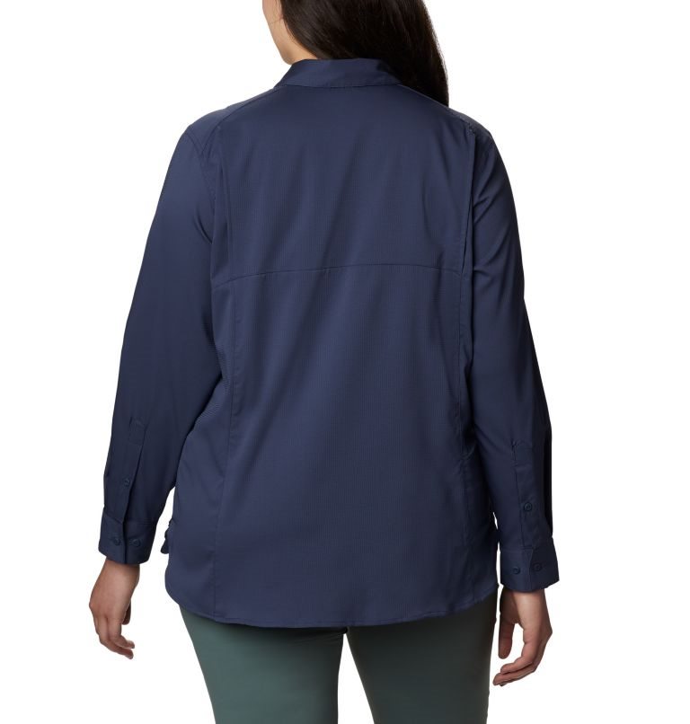 Camasa Columbia Silver Ridge Lite Long Sleeve Dama Bleumarin | Plus Size IOS978Z0M